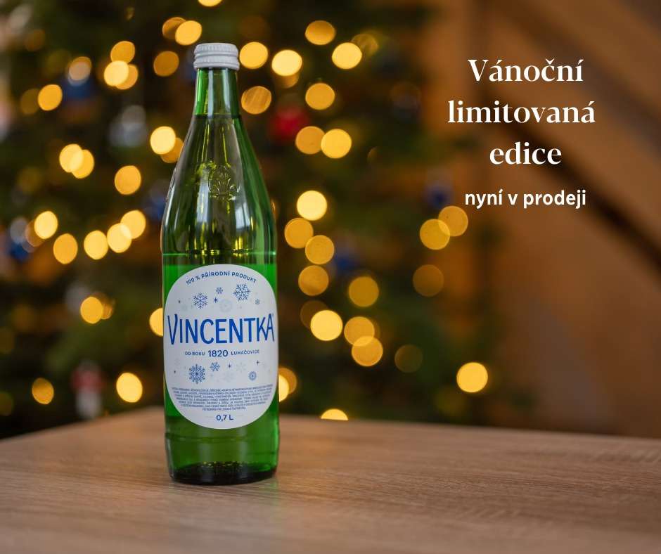 Vincentka s jedinečnou zimnou etiketou a v zelených fľašiach